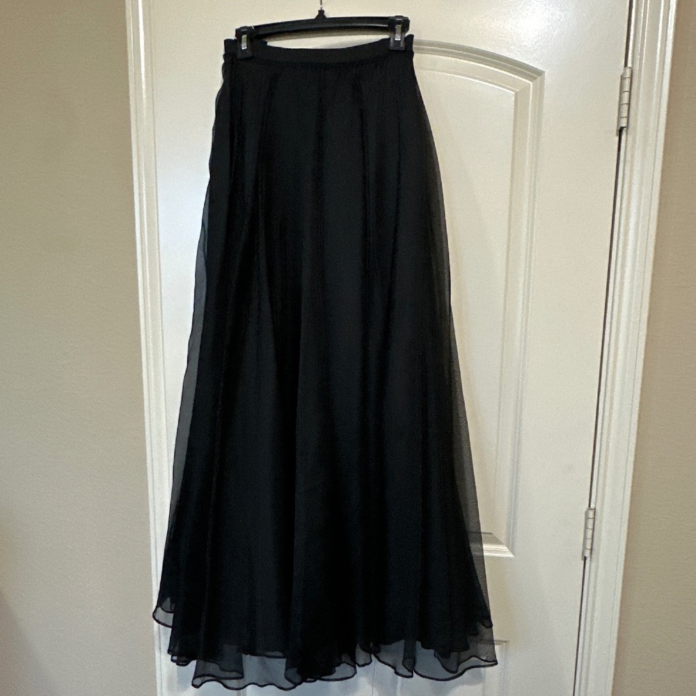 Carole Little Black Maxi Skirt